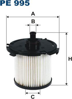 Filtron PE995 - Filtro combustible parts5.com