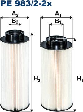 Filtron PE983/2-2x - Filtru combustibil parts5.com