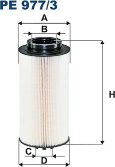 Filtron PE977/3 - Filtro combustible parts5.com