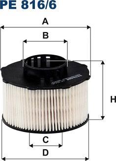 Filtron PE 816/6 - Palivový filtr parts5.com