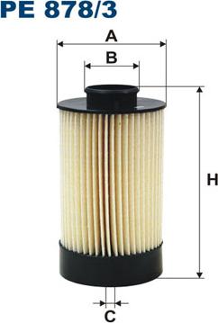 Filtron PE878/3 - Filtro combustible parts5.com