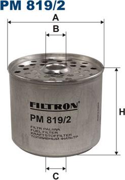 Filtron PM819/2 - Kütusefilter parts5.com