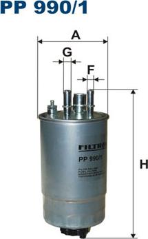 Filtron PP990/1 - Filtro combustible parts5.com