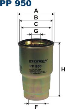 Filtron PP950 - Filtru combustibil parts5.com