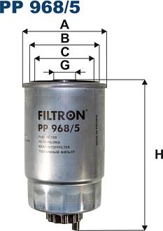 Filtron PP968/5 - Filtru combustibil parts5.com