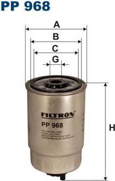 Filtron PP968/2 - Filtro combustible parts5.com