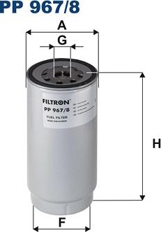 Filtron PP 967/8 - Горивен филтър parts5.com