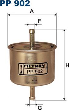 Filtron PP902 - Üzemanyagszűrő parts5.com