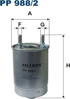 Filtron PP988/2 - Φίλτρο καυσίμου parts5.com