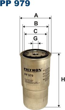 Filtron PP979 - Filter goriva parts5.com