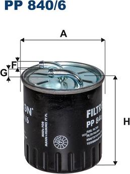 Filtron PP840/6 - Polttoainesuodatin parts5.com