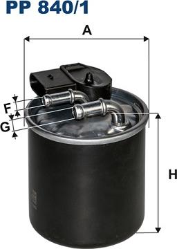 Filtron PP840/1 - Polttoainesuodatin parts5.com