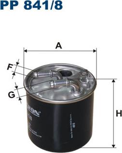 Filtron PP841/8 - Palivový filtr parts5.com