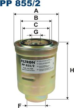 Filtron PP855/2 - Filtru combustibil parts5.com