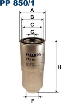 Filtron PP850/1 - Üzemanyagszűrő parts5.com