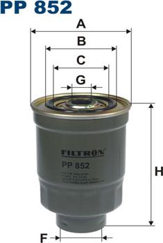 Filtron PP852 - Filtru combustibil parts5.com