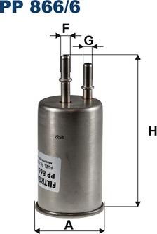 Filtron PP 866/6 - Filtru combustibil parts5.com