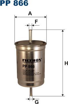 Filtron PP866 - Fuel filter parts5.com