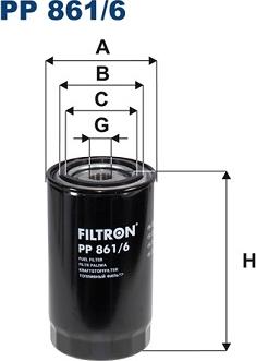 Filtron PP861/6 - Filtru combustibil parts5.com