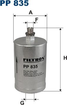 Filtron PP835 - Filtru combustibil parts5.com