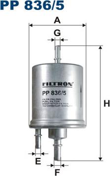 Filtron PP836/5 - Fuel filter parts5.com