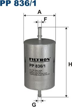 Filtron PP836/1 - Üzemanyagszűrő parts5.com