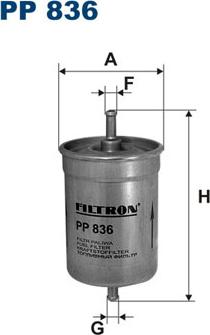 Filtron PP836 - Filtru combustibil parts5.com