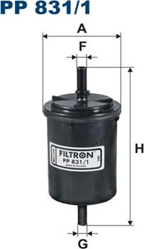 Filtron PP831/1 - Kütusefilter parts5.com