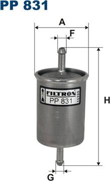 Filtron PP831 - Kütusefilter parts5.com