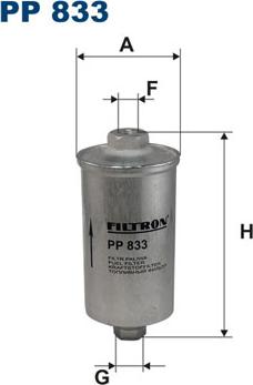 Filtron PP833 - Filter goriva parts5.com