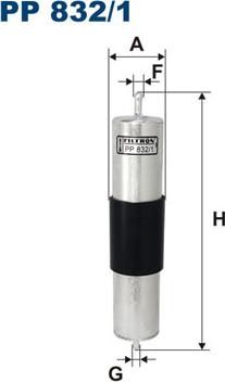 Filtron PP832/1 - Filtru combustibil parts5.com