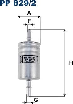 Filtron PP 829/2 - Filtru combustibil parts5.com