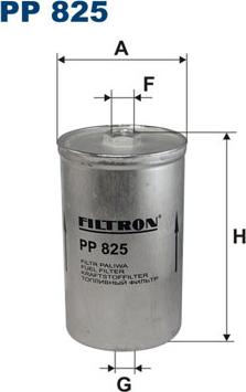 Filtron PP825 - Топливный фильтр parts5.com