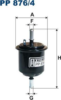 Filtron PP876/4 - Filtru combustibil parts5.com