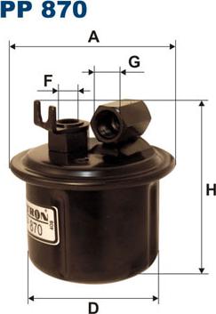 Filtron PP870 - Palivový filtr parts5.com