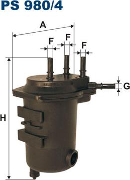 Filtron PS980/4 - Kraftstofffilter parts5.com