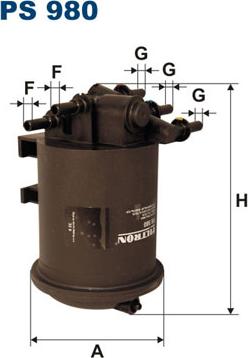 Filtron PS980 - Filter goriva parts5.com