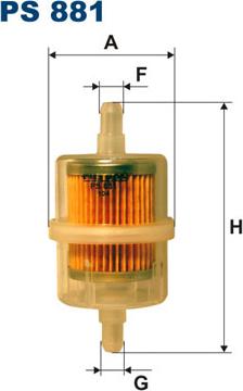 Filtron PS881 - Filtru combustibil parts5.com