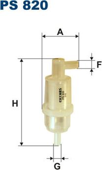 Filtron PS820 - Filter za gorivo parts5.com