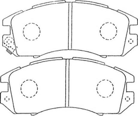 BETTAPARTS BDP789 - Set placute frana,frana disc parts5.com