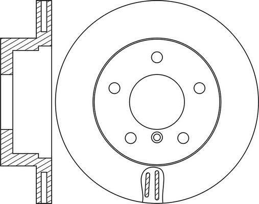 INTERBRAKE SDK6166 - Disc frana parts5.com