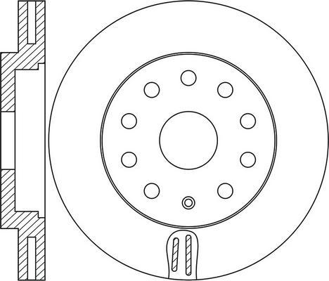 Blue Print ADV184348 - Disc frana parts5.com