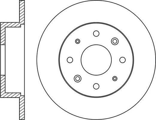 KRAFT AUTOMOTIVE 6056620 - Tarcza hamulcowa parts5.com