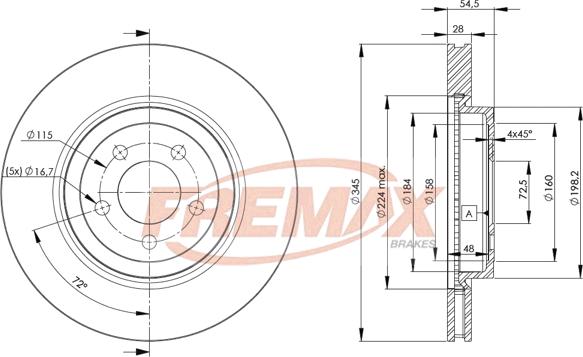 FREMAX BD-9197 - Disco de freno parts5.com