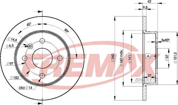 FREMAX BD-9108 - Disc frana parts5.com