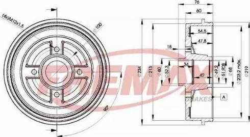 FREMAX BD-9322 - Bęben hamulcowy parts5.com