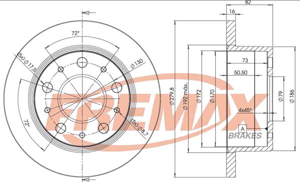 FREMAX BD-4696 - Disc frana parts5.com