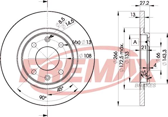 FREMAX BD-4692 - Piduriketas parts5.com