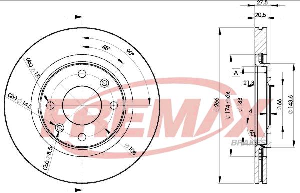 FREMAX BD-4697 - Тормозной диск parts5.com