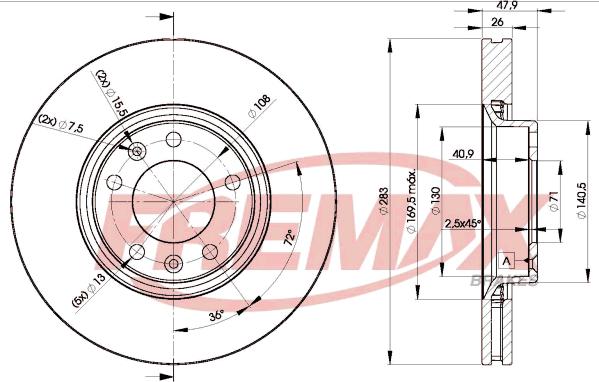 FREMAX BD-4660 - Brake Disc parts5.com